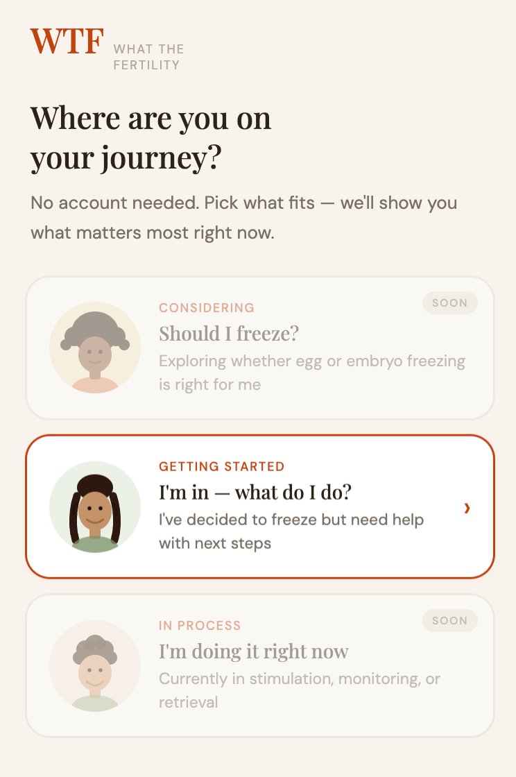 WTF — What the Fertility app screenshot